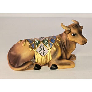 VTG 2002 Hawthorne Village Seated Bull Thomas Kinkade 79526B Nativity